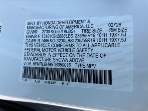 New 2026 Honda Odyssey Elite image 35