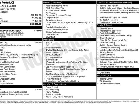 Certified 2023 Kia Forte LXS w/ LXS Technology Package FWD image 27