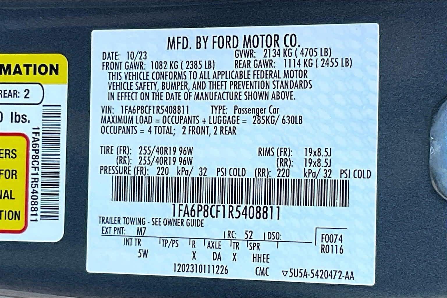 Used 2024 Ford Mustang GT Premium RWD image 18