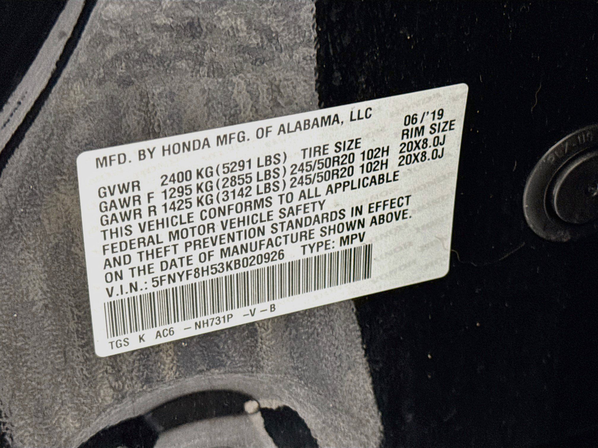 Certified 2019 Honda Passport EX-L image 32