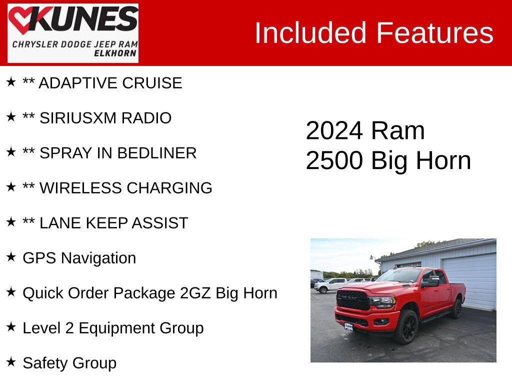 Used 2024 RAM 2500 Big Horn w/ Night Edition AWD/4WD image 3