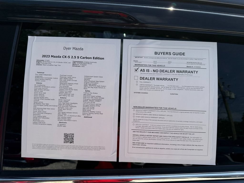 Certified 2023 MAZDA CX-5 Carbon Edition AWD/4WD image 26