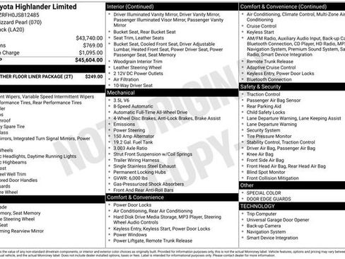Used 2018 Toyota Highlander Limited image 41