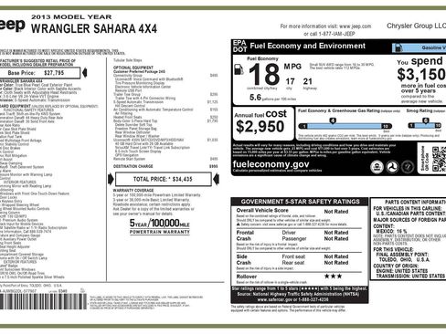 Used 2013 Jeep Wrangler Sahara w/ Connectivity Group image 6