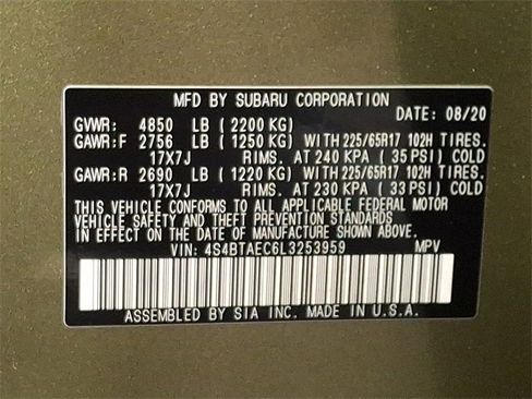 Used 2020 Subaru Outback Premium image 26