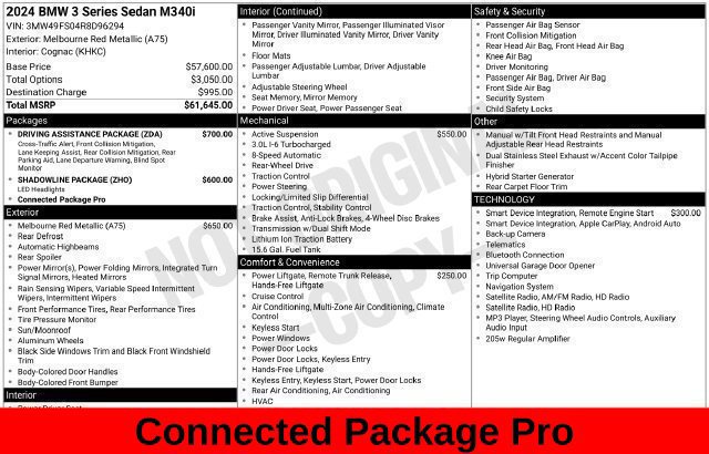 Used 2024 BMW M340i w/ Driving Assistance Package RWD image 24