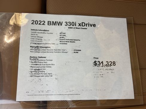 Certified 2022 BMW 330i xDrive Sedan w/ Premium Package 2 AWD/4WD image 18