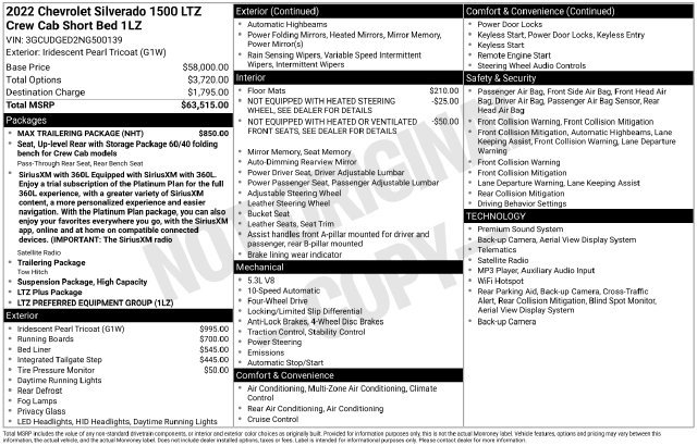 Used 2022 Chevrolet Silverado 1500 LTZ w/ Max Trailering Package AWD/4WD image 20