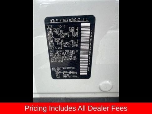 Used 2017 Nissan Armada SL w/ Technology Package RWD image 12