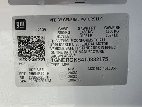 New 2026 Chevrolet Traverse LT FWD image 16
