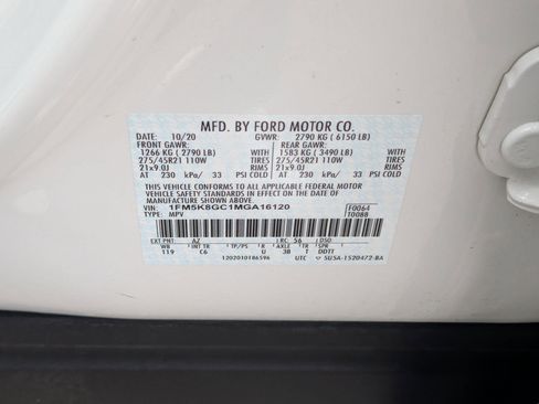 Used 2021 Ford Explorer ST w/ Equipment Group 401A AWD/4WD image 34