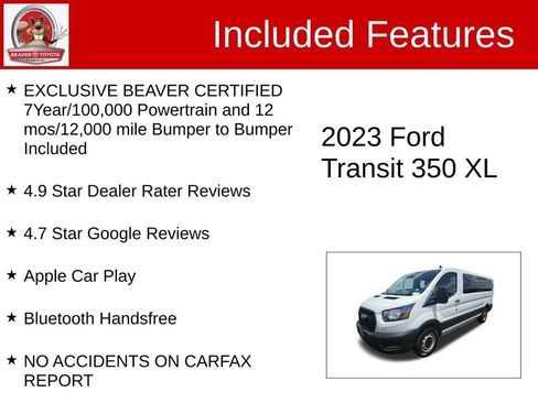 Used 2023 Ford Transit 350 XL RWD image 4