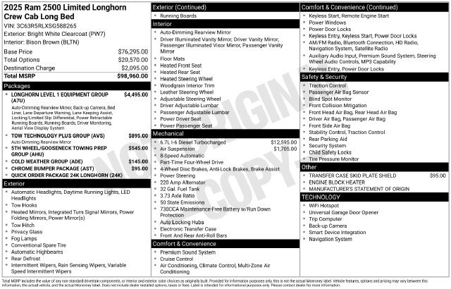Used 2025 RAM 2500 Limited AWD/4WD image 44