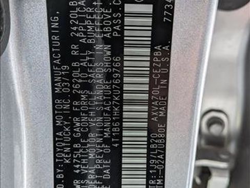 Certified 2019 Toyota Camry XSE image 27