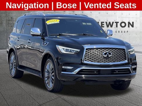 Used 2021 INFINITI QX80 Sensory w/ Cargo Package RWD image 1