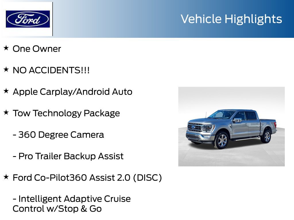 Certified 2022 Ford F150 Lariat w/ Equipment Group 502A High AWD/4WD image 20