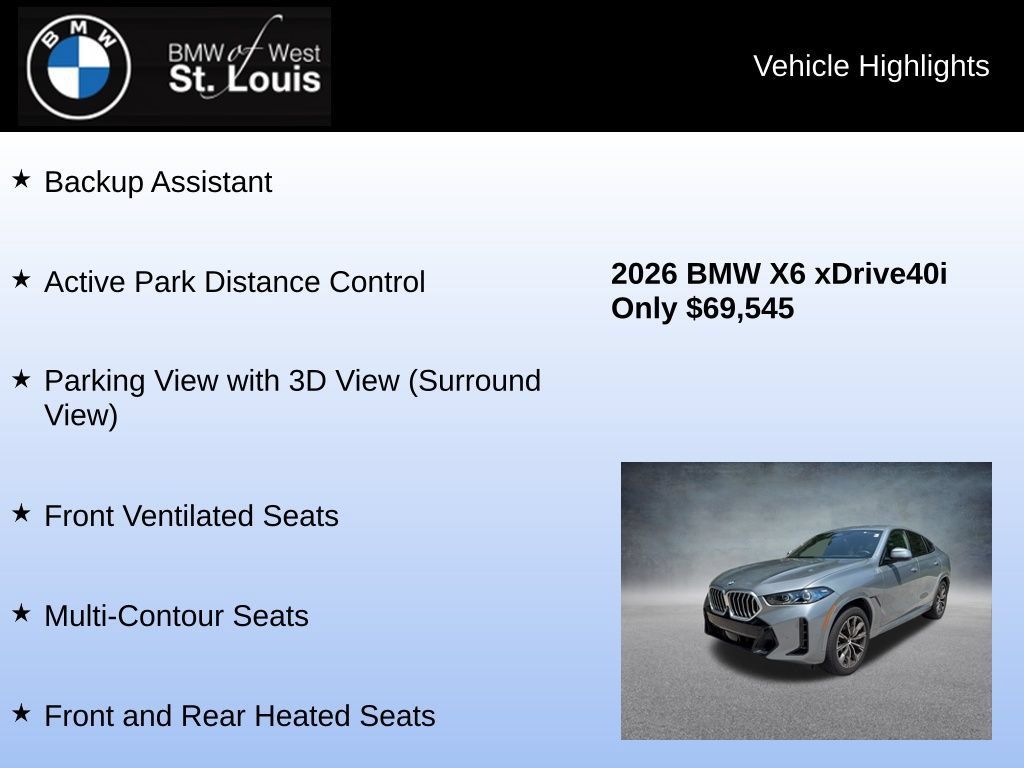 Used 2026 BMW X6 xDrive40i AWD/4WD image 24