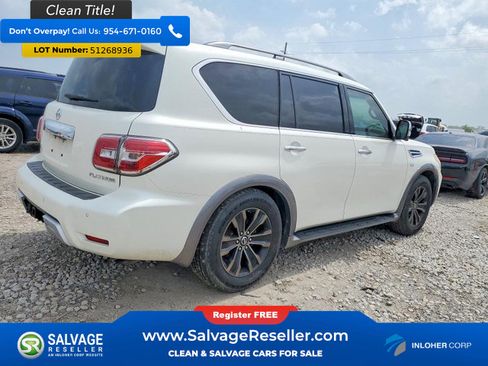 Used 2017 Nissan Armada Platinum w/ Captain Seat Package RWD image 4