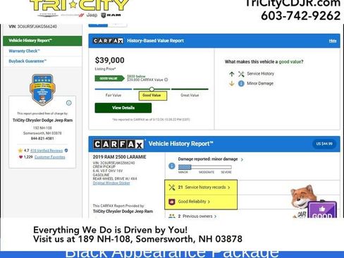 Used 2019 RAM 2500 Laramie w/ Black Appearance Package image 5