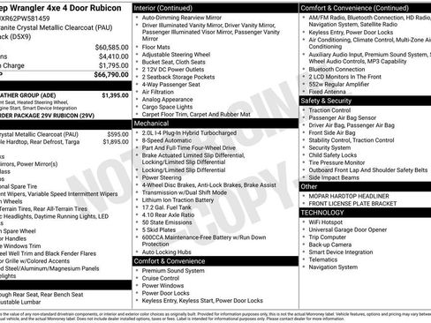 Used 2023 Jeep Wrangler Unlimited Rubicon 4xe w/ Cold Weather Group image 46