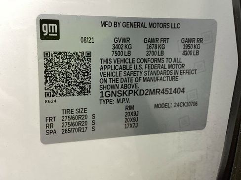 Used 2021 Chevrolet Tahoe Z71 w/ Rear Media and Nav Package image 11