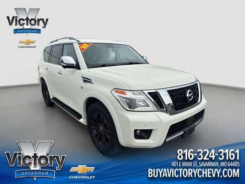 Used 2020 Nissan Armada Platinum w/ Captain's Chairs Package AWD/4WD image 1