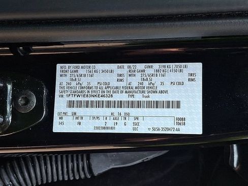 Used 2022 Ford F150 XLT w/ Equipment Group 302A High AWD/4WD image 30
