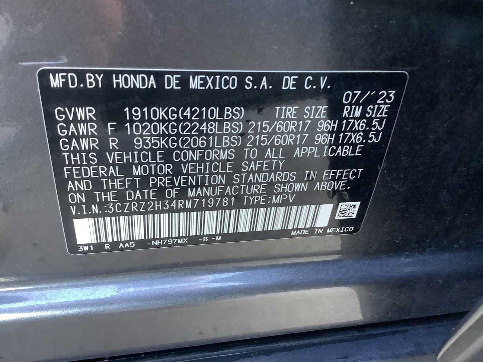Used 2024 Honda HR-V LX image 21