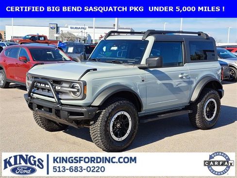 Certified 2021 Ford Bronco Big Bend w/ Sasquatch Package image 1