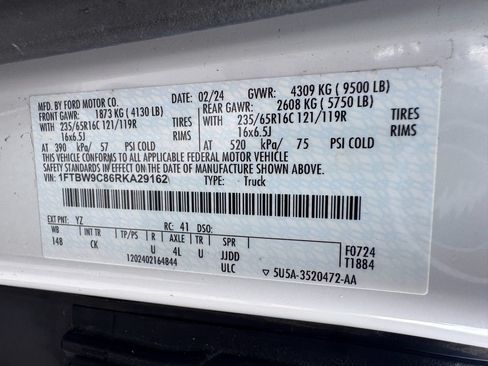 Used 2024 Ford Transit 350 148 Medium Roof w/ Load Area Protection Package RWD image 48