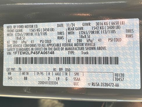 Used 2025 Ford F150 STX w/ Equipment Group 201A FX4 AWD/4WD image 50