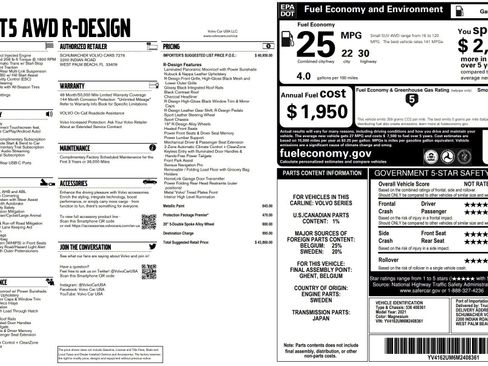 Used 2021 Volvo XC40 T5 R-Design w/ Protection Package Premier image 29