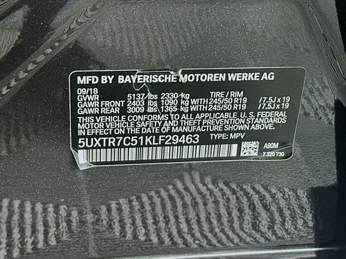 Used 2019 BMW X3 sDrive30i w/ M Sport Package 2 RWD image 12