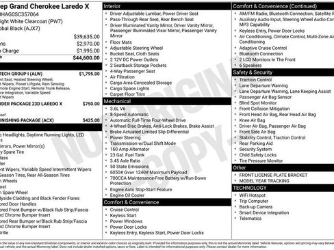 Used 2025 Jeep Grand Cherokee Laredo X w/ Luxury Tech Group I AWD/4WD image 43