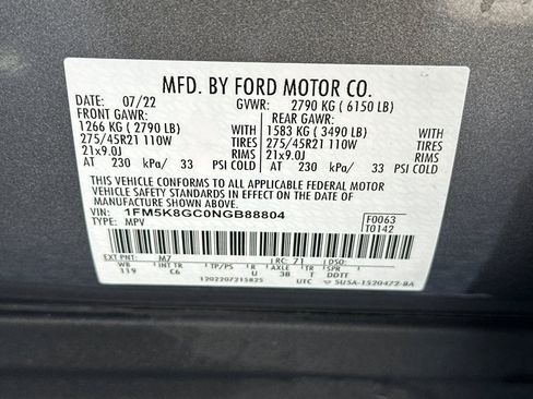 Used 2022 Ford Explorer ST w/ Equipment Group 401A AWD/4WD image 31