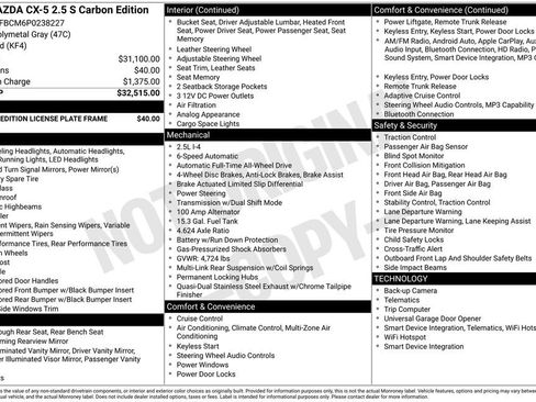 Used 2023 MAZDA CX-5 Carbon Edition image 7