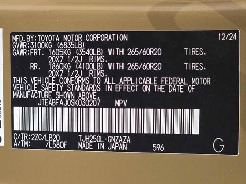 Used 2025 Toyota Land Cruiser w/ Premium Package AWD/4WD image 33