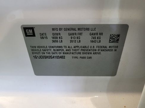 Used 2016 Chevrolet Sonic LT FWD image 33