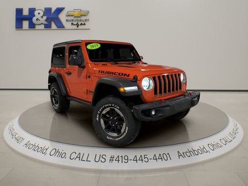 Used 2019 Jeep Wrangler Rubicon w/ Uconnect 4C Nav & Sound Group AWD/4WD image 1