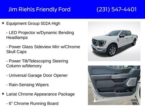 Used 2021 Ford F150 Lariat w/ Equipment Group 502A High image 24