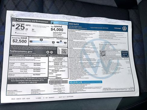 New 2026 Volkswagen Golf w/ Euro Style Package AWD/4WD image 22