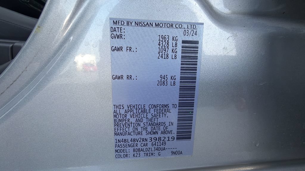 Certified 2024 Nissan Altima 2.5 S FWD image 17