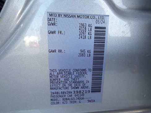 Certified 2024 Nissan Altima 2.5 S FWD image 17
