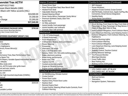 Certified 2025 Chevrolet Trax ACTIV w/ Driver Confidence Package FWD image 33