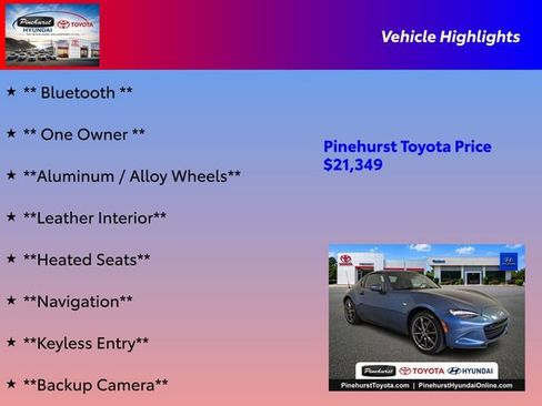 Used 2019 MAZDA MX-5 Miata RF Grand Touring RWD image 16