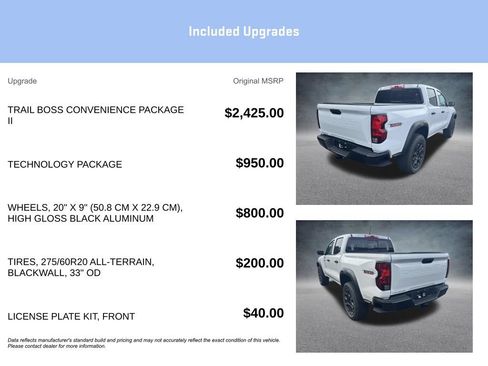 New 2026 Chevrolet Colorado Trail Boss AWD/4WD image 15