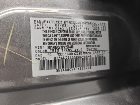 Used 2023 Nissan Sentra SV w/ Trunk Package FWD image 23