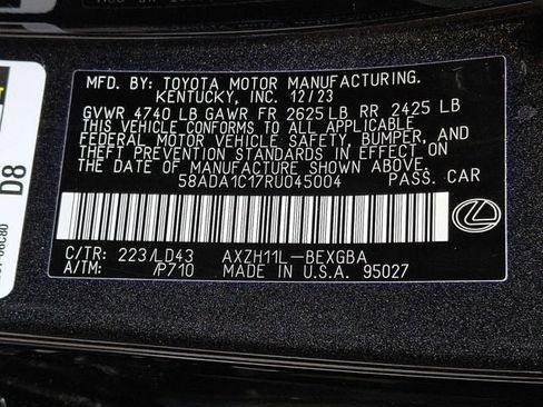 Certified 2024 Lexus ES 300h w/ Premium Package image 22