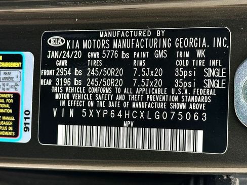 Used 2020 Kia Telluride S FWD image 33