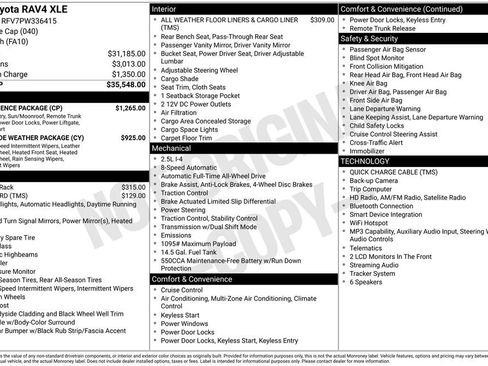 Used 2023 Toyota RAV4 XLE w/ Convenience Package AWD/4WD image 3
